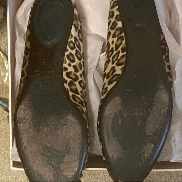 ♦️SOLD♦️Donald Pliner Henna Couture Leopard Calf Hair Flat Loafer Sz 9 Tan/Black - Picture 6 of 6